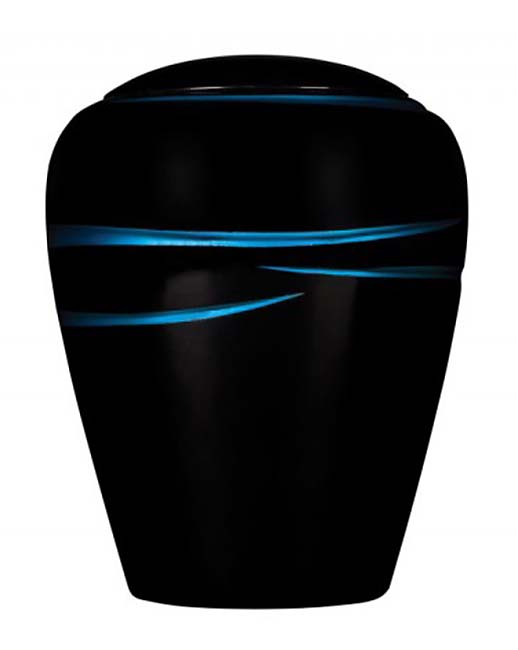Ovale Resin Urn Black (3.8 liter)